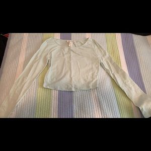 Forever 21 Mint long sleeve crop top size S